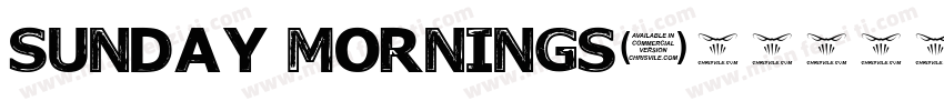 Sunday Mornings字体转换